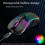 2.4G Wireless Cave Mouse Lightweight Gaming Mouse with Luminous 7 Color Breathing Light Computer Accessories - Image 2
