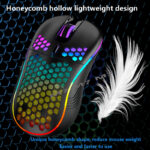 2.4G Wireless Cave Mouse Lightweight Gaming Mouse with Luminous 7 Color Breathing Light Computer Accessories - Image 3