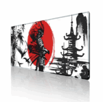 Samurai Warrior Mouse Pad Gamer Computer Accessories Keyboard Table Mat Black Mousepad Company Gaming Laptop Desk Accessory Pc - Image 7